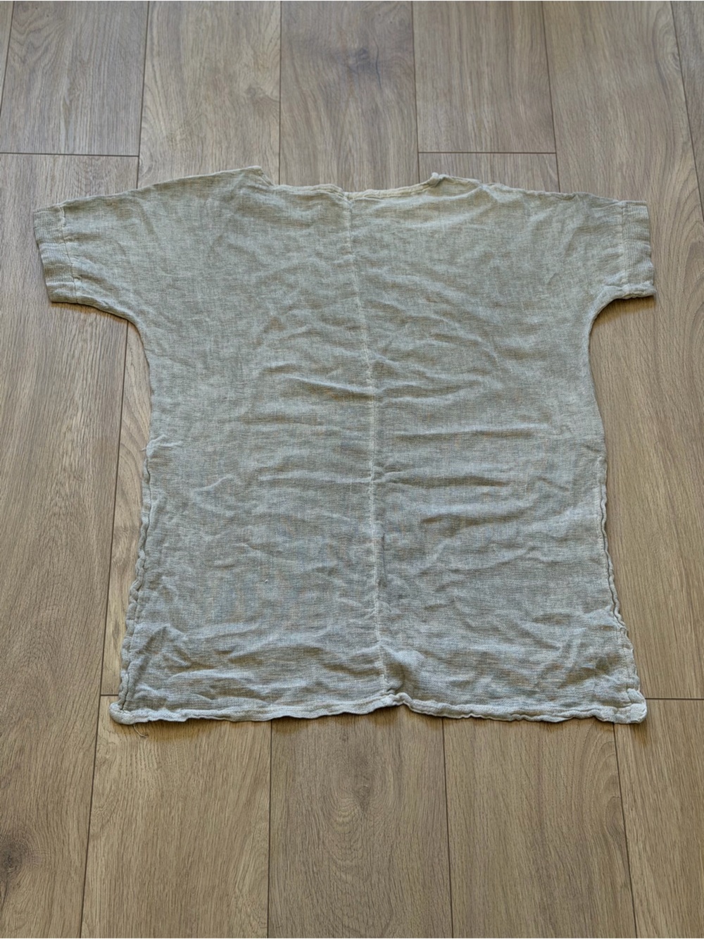 Relaxed Boxy Tunic Top in Light Cream size OS - Picture 5 of 5